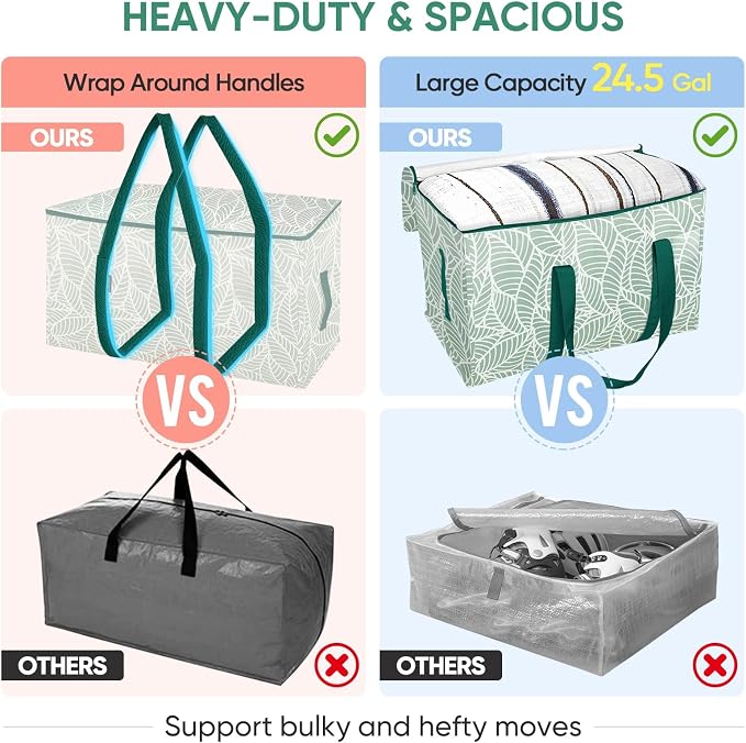 BALEINE 4-Pack Oversized Moving Bags - Image 4
