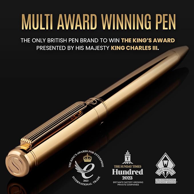 Scriveiner Gold Ballpoint Pen - Image 2