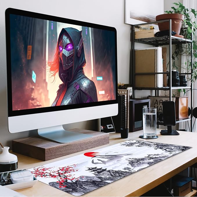 Gaming Mouse Pad Ink Pattern, 31.5x15.7 Inch Waterproof Computer Big Mousepad - Image 7