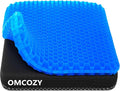 OMCOZY Gel Seat Cushion, Cooling Cushion, Breathable Honeycomb Design Absorbs by OMCOZY