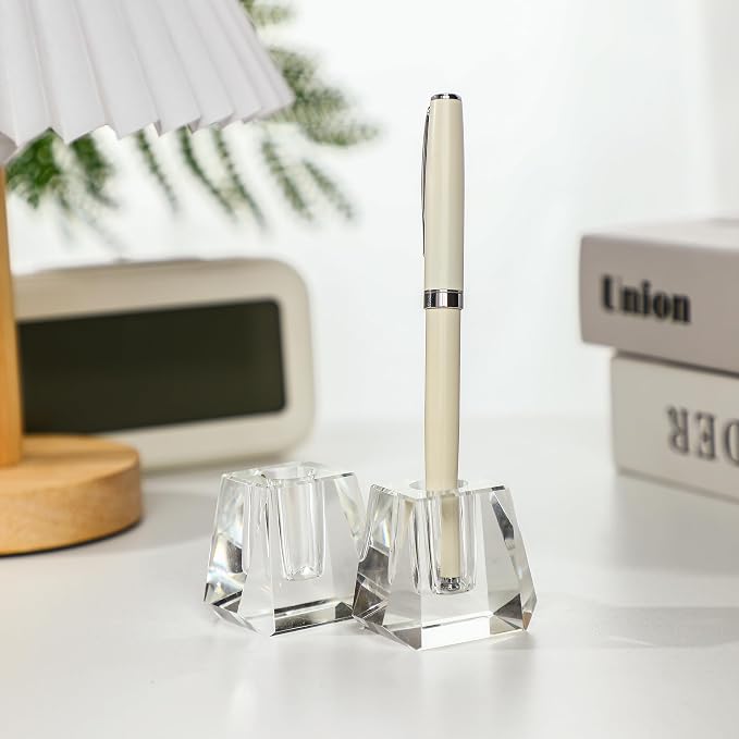 QFkris 2-Pack Crystal Single Pen Holder - Image 3