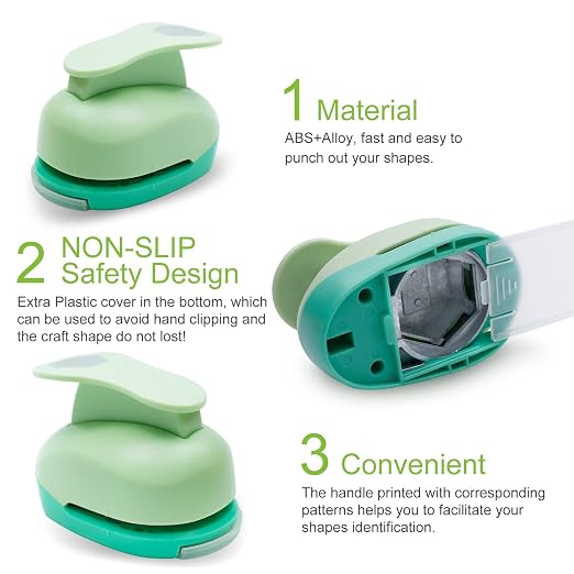 UCEC Hexagon Paper Punch, 2 Inch Hexagon Punch - Image 6