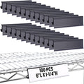 Kathfly 100 Pcs Wire Shelf Label Holders Compatible by Kathfly