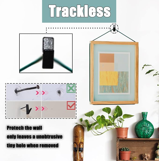 30 PCS Picture Hanging Nails Hooks, Push Pins Thumbtacks - Image 4
