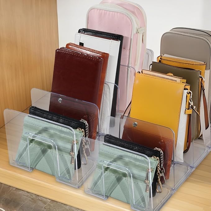 4 Pack Clear Acrylic File Sorter, Sturdy Desktop Book Folder Organizer - Image 7
