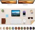 Aothia Dual-Sided Desk Mat, FSC Cork & PU Leather Desk Pad, Large Mouse Pad & by AothiaSimpleNaturalUnique