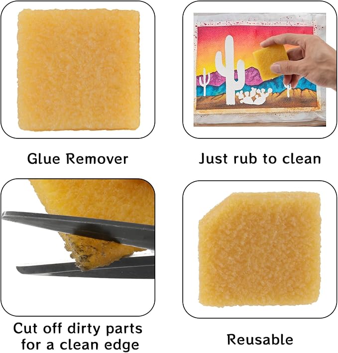 2 Pcs Glue and Residue Eraser Rubber Cement Cleaner - Image 4