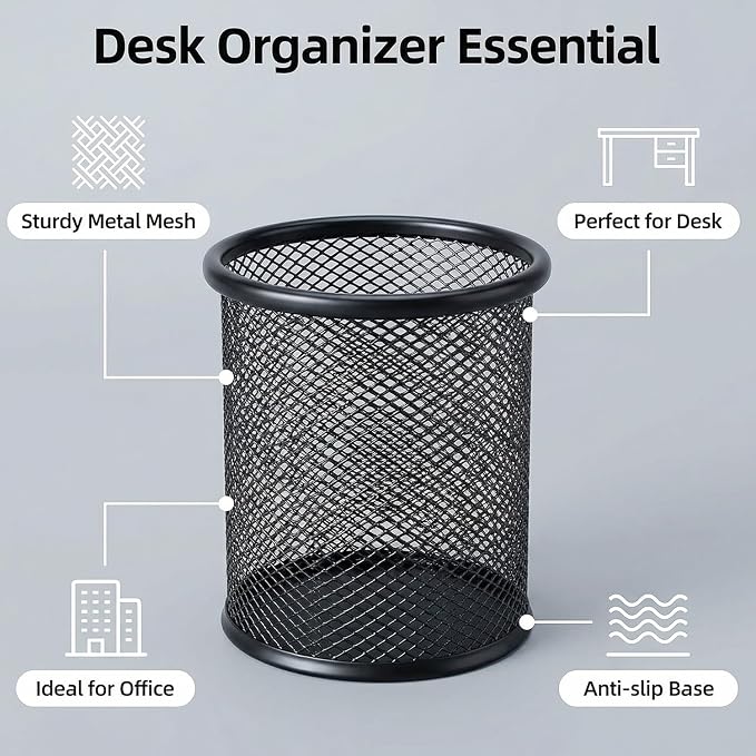 Pen Holder Pencil Holder Mesh Metal Pen Cup Holder Pencil Cup Holder - Image 6