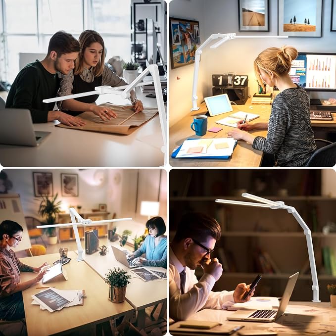 KableRika Desk Lamp, Double Head Desk Lamp - Image 8