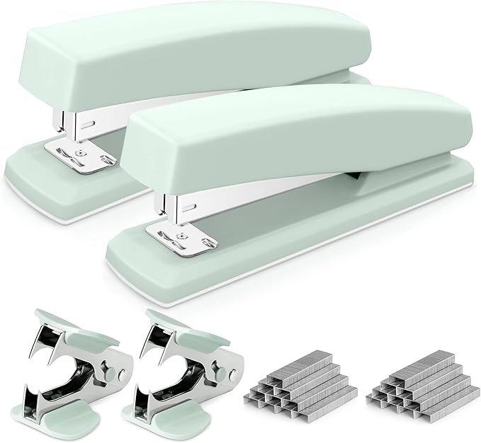 Deli Stapler, Desktop Stapler, 2 Pack, Office Staplers, 25 Sheet Capacity by delioffice