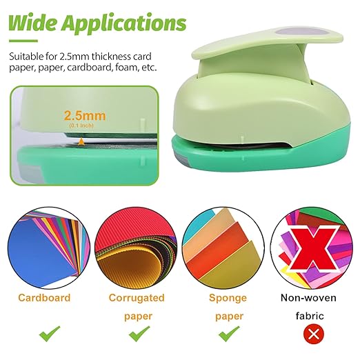 UCEC Circle Punch, 1.25 Inch Circle Hole Punch, Paper Punch Circles Craft Punch - Image 4