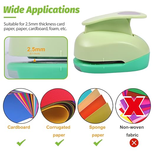 UCEC Craft Hole Punch, Different Shape Crafting Designs - Image 3