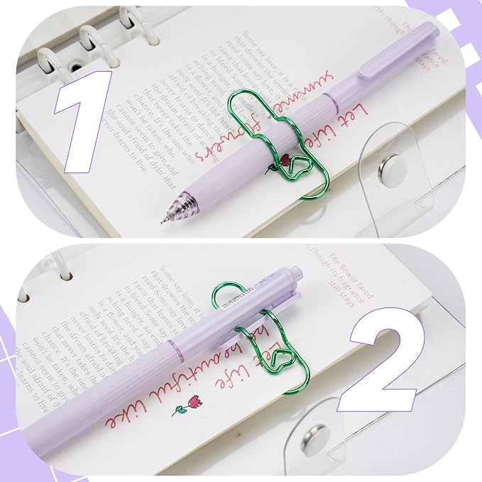 Paper Clip Pen Holder, Oversized Metal Paperclip - Image 5