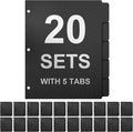 3 Ring Binder Dividers with 5-Tabs by Homakover