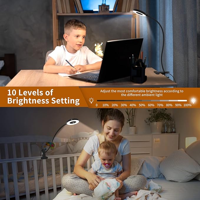 iZELL Desk Lamp, LED Reading Light - Image 3