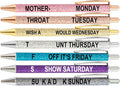 PASISIBICK Funny Seven Days of The Week Mood Pen Describing Mentality, 7 Pieces by PASISIBICK
