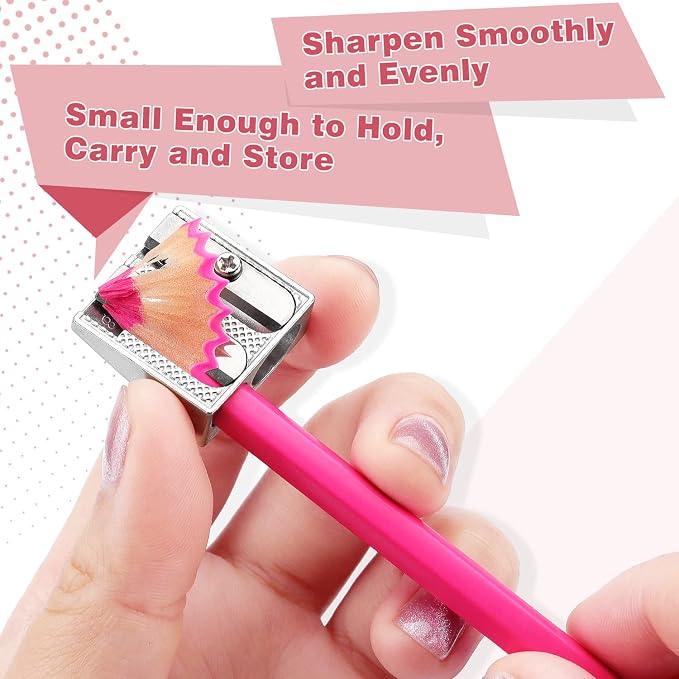 Tamaki 8 Pack Handheld Metal Pencil Sharpener - Image 3