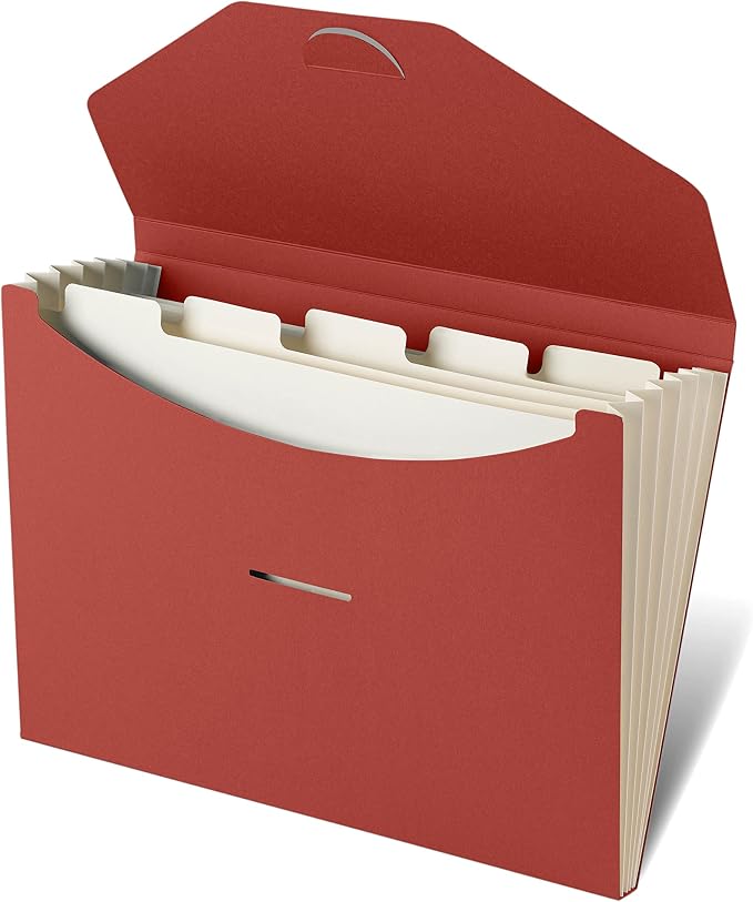 Blue Lake ECOLIFE Recyclable Paper 6-Pockets Expanding File Document Folder by BlueLakeECOLIFE