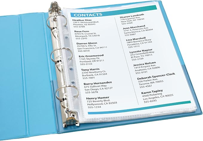 Avery Diamond Clear Heavyweight Sheet Protectors - Image 7