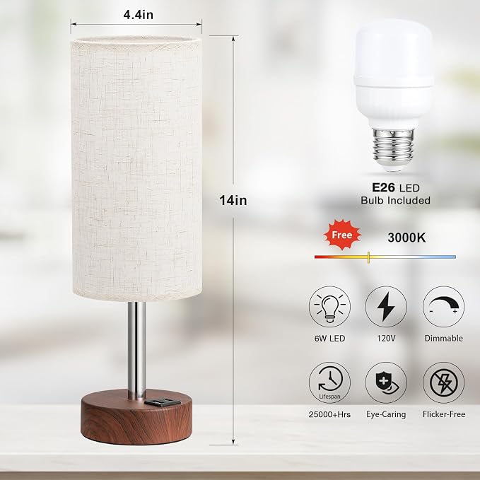 Dicoool Touch Bedside Table Lamp - Image 5