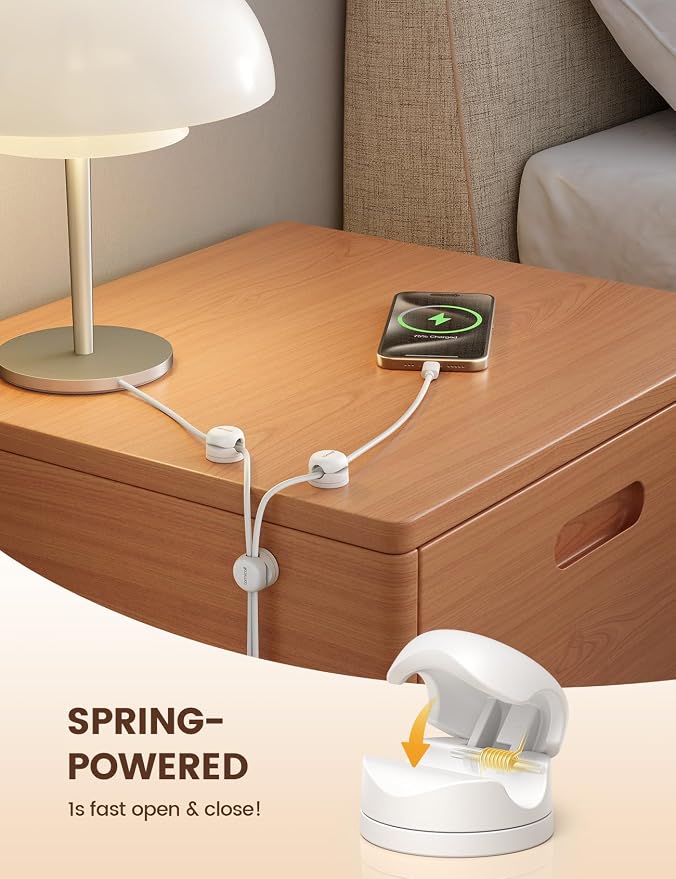 Lamicall 6Pack Rotatable Cord Organizer Cable Clips - Image 5