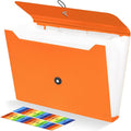 Expanding File Folder, 13 Pockets Accordian File Holder Organizer, A4 Letter by Nicecho