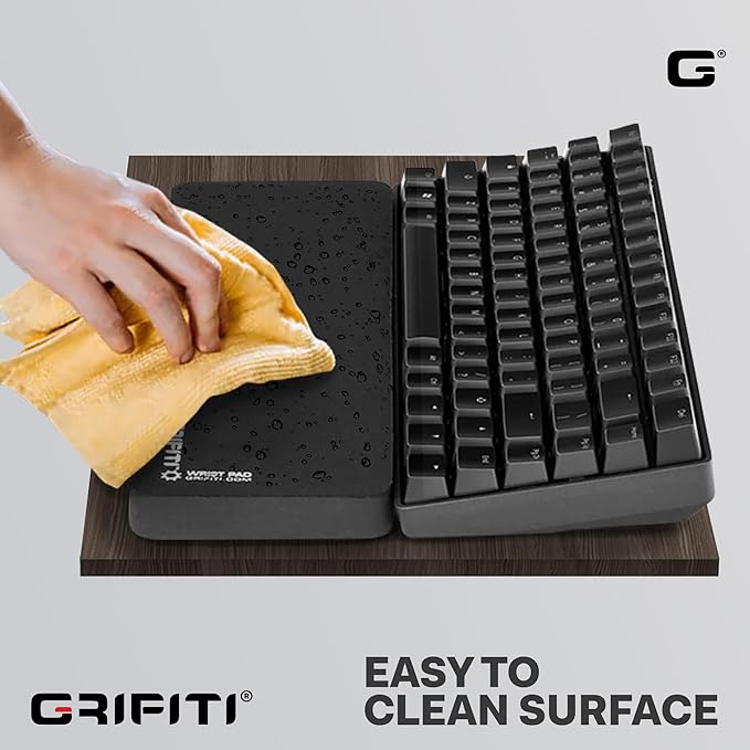 Grifiti Fat Wrist Pad 12" x 4” x 0.75" Inch Keyboard Rest Thick Small Ergonomic - Image 6