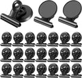 24Pack Strong Fridge Magnets Magnetic Clips Bulldog Clips Perfect by JTIEO
