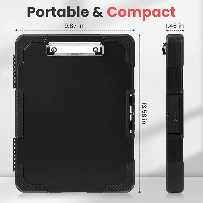 Sooez Toughest Clipboard with Storage, Internal Pen Pouch Included, Letter/ A4 - Image 6