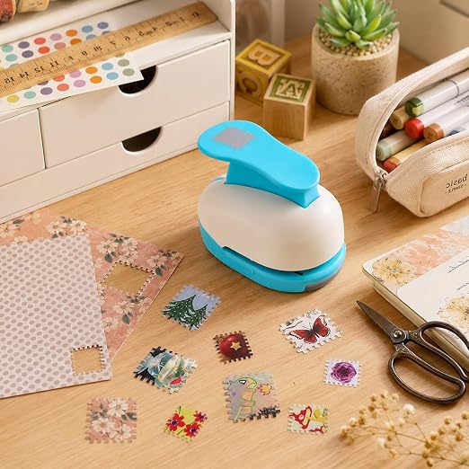 BAOFALI Stamp Puncher 0.8x0.7 inch Stamp Punch Rectangular Postage Stamp Punch - Image 7