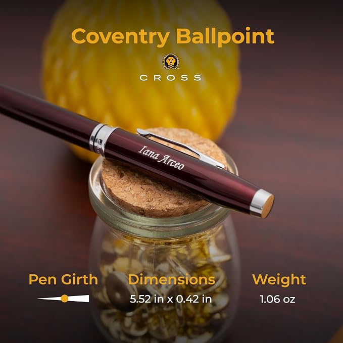 Cross Coventry Engraved Ballpoint Pen, Twist Action, Personalized Gift - Image 6