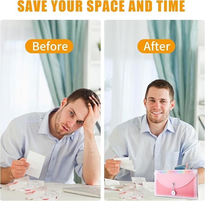 2Pcs Receipt Coupon Organizer, 13 Pockets Small Accordion File Organizer - Image 5