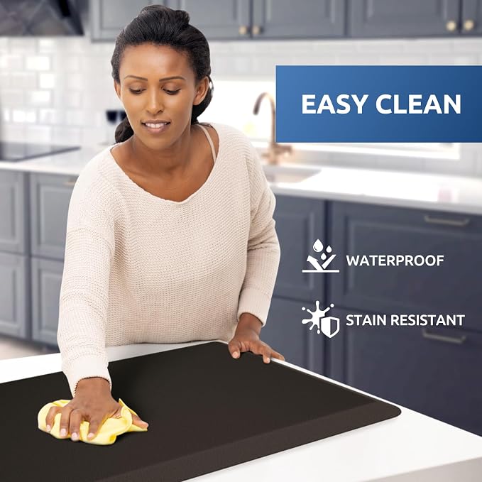 KitchenClouds Kitchen Mat Cushioned Anti Fatigue Rug 17.3"x28" Water Resistant - Image 3