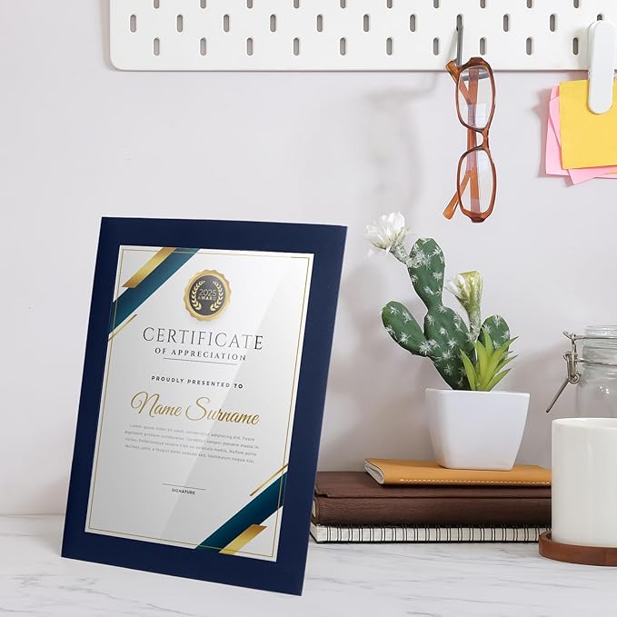 Tatuo 50 Pcs 8.5 x 11 Paper Picture Certificate Frames Horizontal Paper Award - Image 6