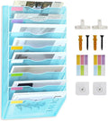 8 Pockets Mesh Wall File Holder Organizer Office Hanging File Folder Magazine by ideallife