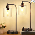 Lynnoland Set of 2 Oil Rubbed Bronze Table Lamps by BringBrightnesstoYourLife