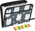 Expanding File Folder Cute Penguin Blue Accordion File Organizer 13 Pockets by ALAZA