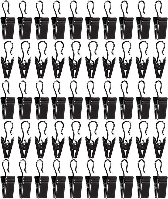50pcs Awning Light CurtainClips Stainless Steel Curtain Clip Hooks Curtain by STFShangTianFengPAINT