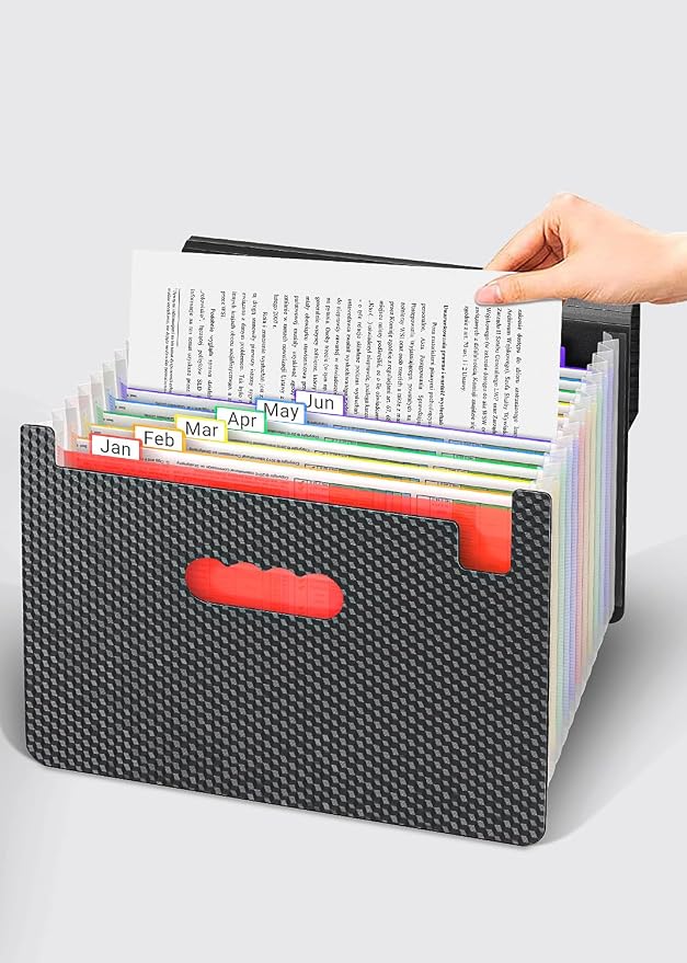 TOPCJ Expanding File Folders, Accordion File Organizer - Image 6
