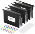 ABC life Plastic Expanding Hanging File Folders, Reinforced 3.15" Hanging by ABClife