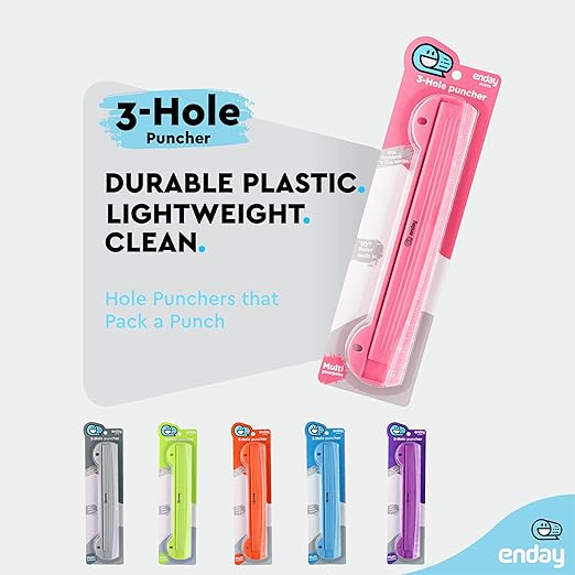 3 Hole Punch Pink, Portable Hole Puncher - Image 4