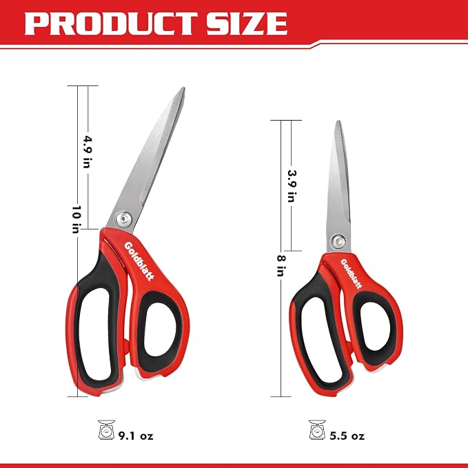 Goldblatt 2PCS Heavy Duty Scissors, Easy Cutting Cardboard - Image 2