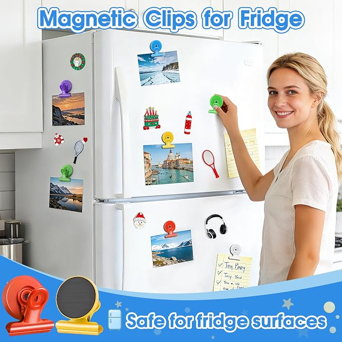Grtard 12 Pack Magnetic Clips Heavy Duty, Magnet Clips - Image 2