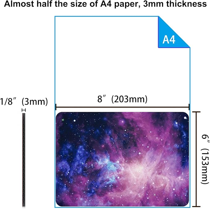 Small Mouse Pad 6 x 8 Inch, Audimi Mini Mouse Pad Thick - Image 2