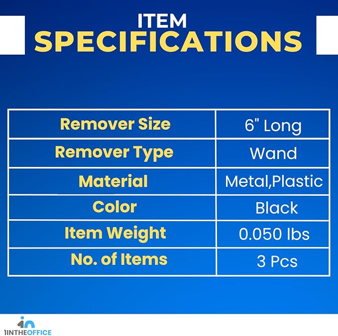 1InTheOffice Staple Remover Tool, Magnetic Staple Remover Stick, Easy Staple - Image 7