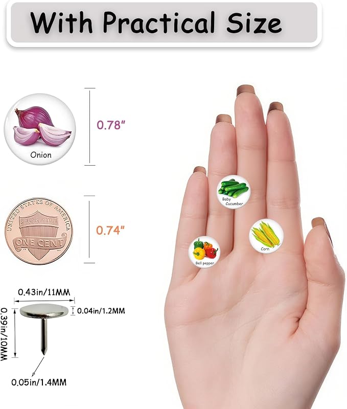 Push Pins for Cork Board -24pcs Decorative Push Pins - Image 4