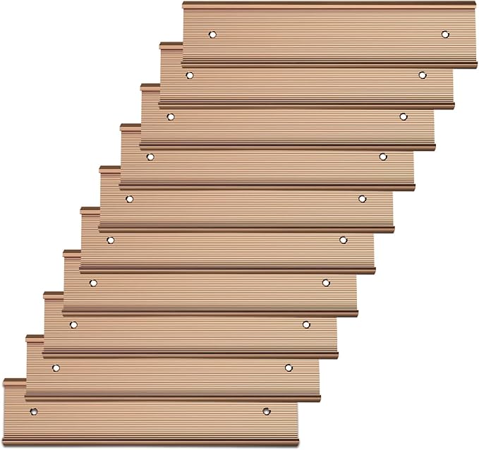 10 Pack 2” x 10” Aluminum Name Plate Holders by Unknown