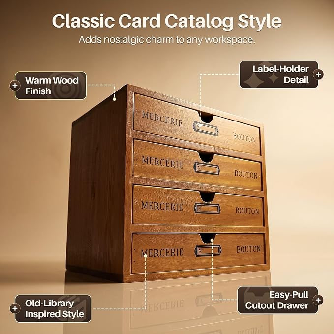 Flexzion Wood Desktop Organizer - Image 6