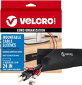 VELCRO Brand VEL-30797-USA Mountable Cable Sleeve | Cord Management Mounts on by VELCROBrand
