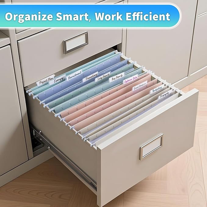 25-Pack Morandi Hanging File Folders, Letter Size - Image 5